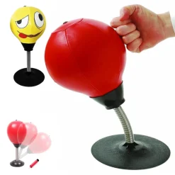 PALLA DA BOXE DA TAVOLO CON SUPPORTO A MOLLA PUNCHING BALL ANTISTRESS