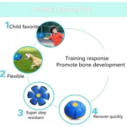 PALLA MAGICA VOLANTE SI TRASFORMA IN FRISBEE CON LUCE LED PER BAMBINI ANIMALI