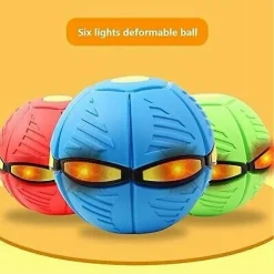 PALLA MAGICA VOLANTE SI TRASFORMA IN FRISBEE CON LUCE LED PER BAMBINI ANIMALI