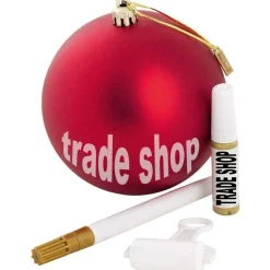 PALLINA DI NATALE DECORAZIONE NATALIZIA PER ALBERO CON KIT IMPRONTA CALCO MANO