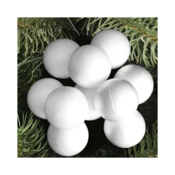 PALLINE DI POLISTIROLO CONFEZIONE PALLA NATALIZIA DA 5CM DECORAZIONI ADDOBBI 100