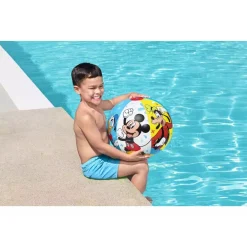 PALLONE GONFIABILE MICKEY MOUSE TOPOLINO 51 CM PALLA BAMBINI MARE PISCINA 91098