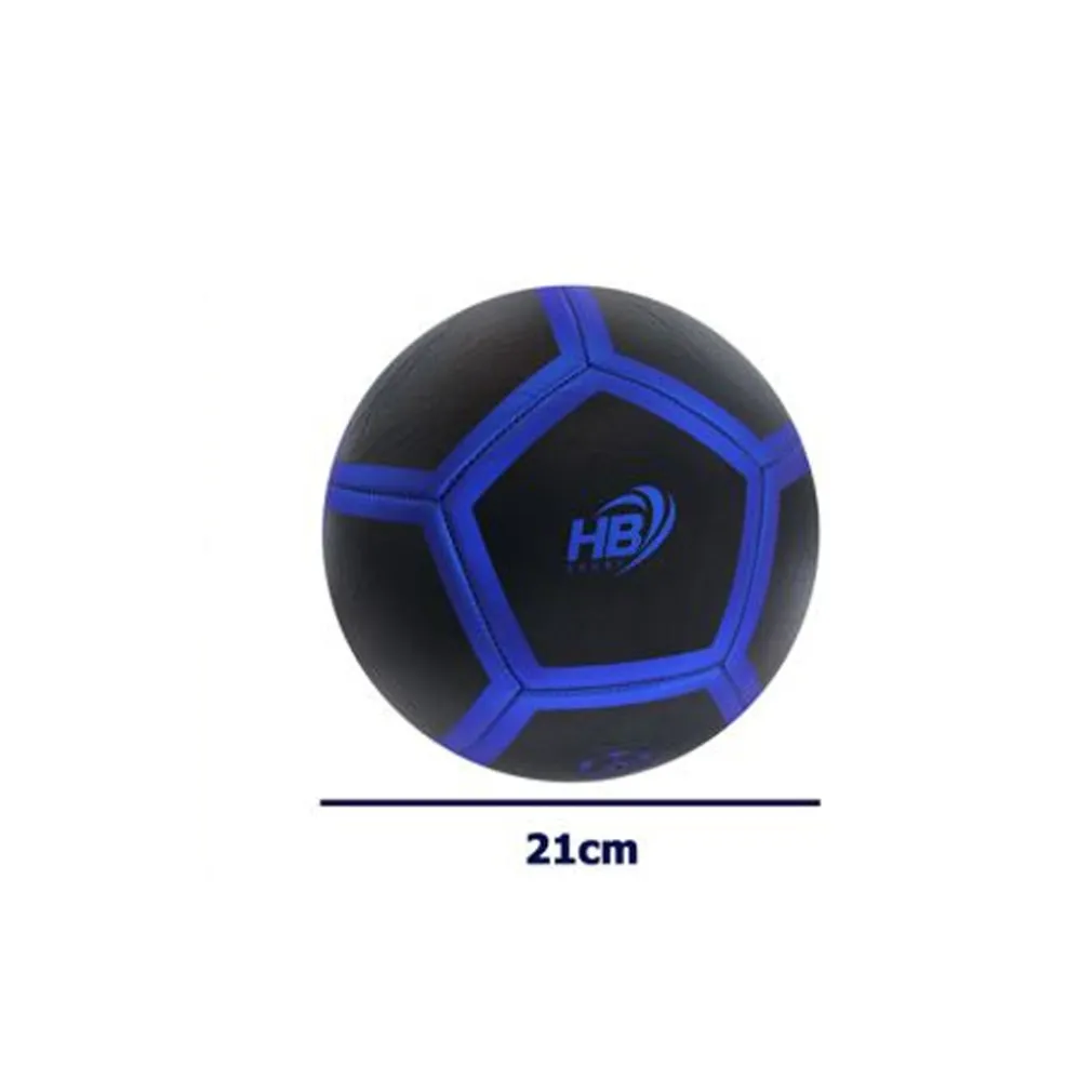 PALLONE PALLA DA CALCIO BLU E NERO CALCETTO MISURA 21 CM ALLENAMENTO GARA 06564