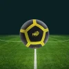 PALLONE PALLA DA CALCIO CALCETTO NERO E GIALLO 21CM ALLENAMENTO GARA GIOCO 06566