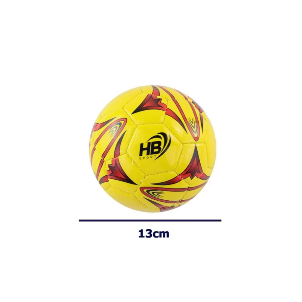 PALLONE PALLA DA CALCIO CALCETTO MISURA 13 CM GIALLO FOOTBALL ALLENAMENTO 06511