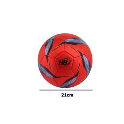 PALLONE PALLA DA CALCIO GIOCO CALCETTO ROSSO MISURA 21 CM ALLENAMENTO GARA 06560