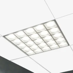 PANNELLO INCASSO GRIGLIA LED 55 W PLAFONIERA SLIM LUCE FREDDA NATURALE P595-Q