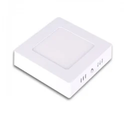 PANNELLO PLAFONIERA LED 6W QUADRATO PVC LUCE BIANCO CALDO FREDDO NATURALE P120