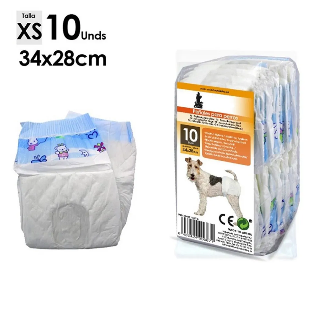 PANNOLINI ASSORBENTI PER CANI XS TAGLIA PICCOLA PANNOLINO TRAVERSINA ASSORBENTE