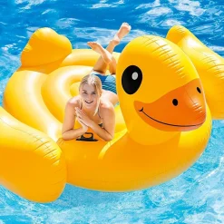 PAPERA GONFIABILE GIGANTE ISOLA MATERASSINO MARE PISCINA 221 X 221 X 109 CM