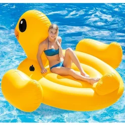 PAPERA GONFIABILE GIGANTE ISOLA MATERASSINO MARE PISCINA 221 X 221 X 109 CM