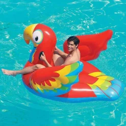 PAPPAGALLO FASHION CAVALCABILE GIGANTE 230 X 180 CM GONFIABILE MULTICOLORE