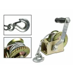 PARANCO MANUALE 600 LB CON CAVO IN ACCIAIO 8 METRI SOLLEVATORE VERRICELLO