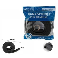 PARASPIGOLI SICUREZZA BORDO TAVOLO COPRISPIGOLI BAMBINI NEONATI 2 MT NERO 69632