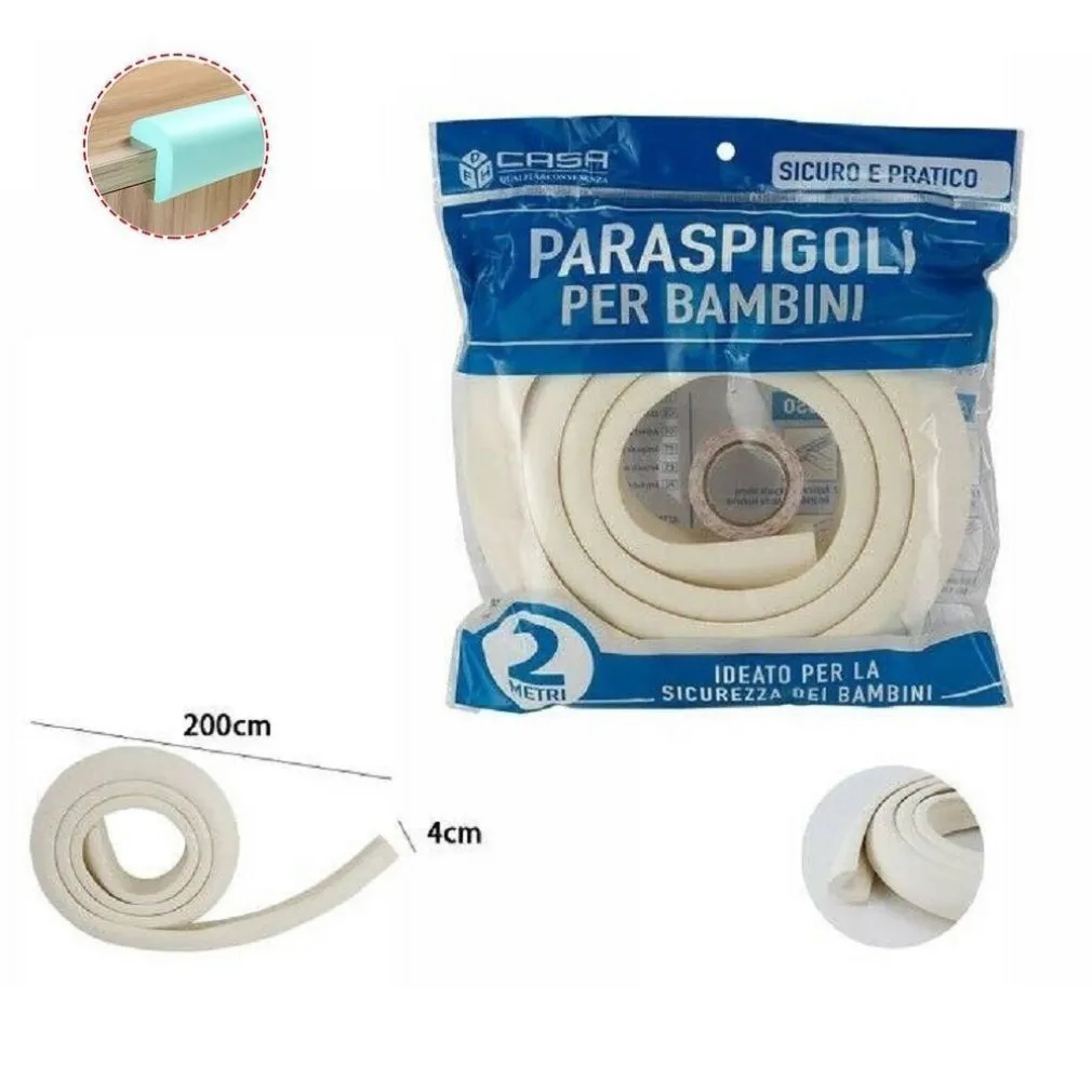 PARASPIGOLI SICUREZZA BORDO TAVOLO COPRISPIGOLI BAMBINI NEONATI 2MT BIANCA 69633