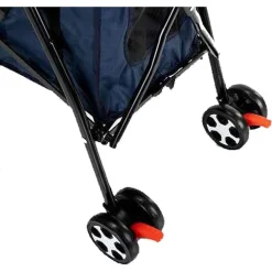 PASSEGGINO CANI VIAGGI CARROZZINA PIEGHEVOLE PARAPIOGGIA AUTO PORTATILE 4 RUOTE