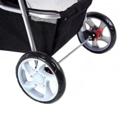 PASSEGGINO PER CANI CANE PIEGHEVOLE BUGGY TRASPORTINO CON ZIP TRASPIRANTE LAVABILE