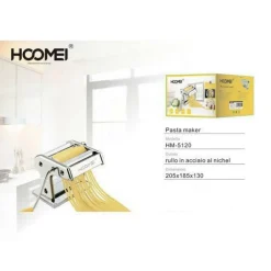 PASTA MAKER MACCHINA PASTA FRESCA 9 POSIZIONI ACCIAIO HOOMEI HM-5120 CASA CUCINA