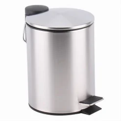 PATTUMIERA ACCIAIO A PEDALE 3 LITRI BIDONE CESTINO SPAZZATURA BAGNO CASA 87443
