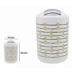 PATTUMIERA CESTINO SECCHIO RIFIUTI GETTACARTE ACCESSORIO BAGNO CON ANANAS 69762