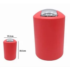 PATTUMIERA CESTINO SECCHIO RIFIUTI GETTACARTE ACCESSORIO DA BAGNO ROSSO 69946
