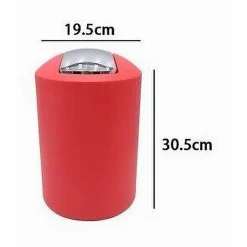 PATTUMIERA CESTINO SECCHIO RIFIUTI GETTACARTE ACCESSORIO DA BAGNO ROSSO 69946