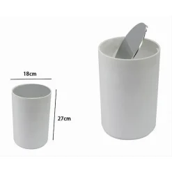 PATTUMIERA CESTINO SECCHIO RIFIUTI BIANCO ARREDO BAGNO COPERCHIO BASCULANTE 79867