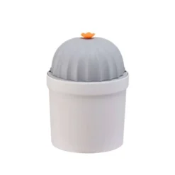 PATTUMIERA GRIGIA CACTUS RIBALTABILE SECCHIO RIFIUTI SPAZZATURA DIM 21X14.5 CM