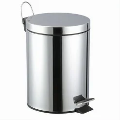 PATTUMIERA IN ACCIAIO A PEDALE 3LT BIDONE CESTINO SPAZZATURA DIFFERENZIATA 87441