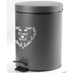 PATTUMIERA METALLO PORTA SPAZZATURA 21X28CM 5LT DECORO CUORE COLORI ASS. 664472