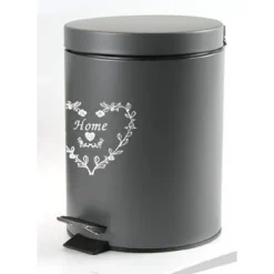 PATTUMIERA METALLO PORTA SPAZZATURA 21X28CM 5LT DECORO CUORE COLORI ASS. 664472