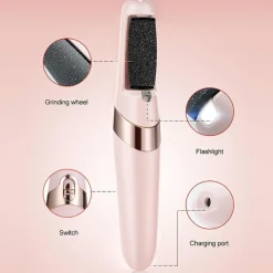 PEDICURE A BATTERIA RICARICABILE ELIMINA CALLI RIMUOVI DURONI PIEDI ESFOLIANTE