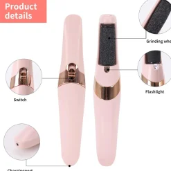 PEDICURE A BATTERIA RICARICABILE ELIMINA CALLI RIMUOVI DURONI PIEDI ESFOLIANTE