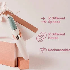 PEDICURE A BATTERIA RICARICABILE ELIMINA CALLI RIMUOVI DURONI PIEDI ESFOLIANTE