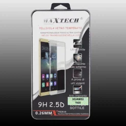 PELLICOLA VETRO TEMPERATO PER HUAWEI Y6II PROTEZIONE MAXTECH P-HUAWEI Y6 II