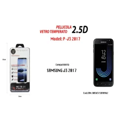 PELLICOLA VETRO TEMPERATO PER SAMSUNG GALAXY J3 2017 PROTEZIONE DISPLAY MAXTECH P-J3 2017
