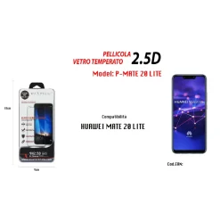 PELLICOLA VETRO TEMPERATO HUAWEI MATE 20 LITE PROTEGGI SCHERMO MAXTECH P-MATE 20 LITE