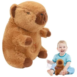 PELUCHE CAPIBARA CHE RESPIRA MOVIMENTO RESPIRANTE CON LUCI MUSICA PER BAMBINI MORBIDO
