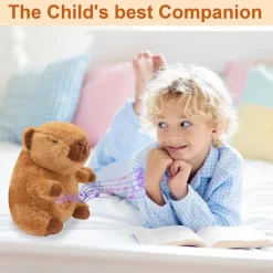 PELUCHE CAPIBARA CHE RESPIRA MOVIMENTO RESPIRANTE CON LUCI MUSICA PER BAMBINI MORBIDO