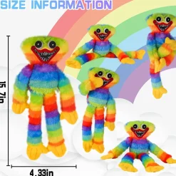 PELUCHE PUPAZZO MORBIDO POPPY PLAYTIME HUGGY WUGGY PLUSH DOLL GIOCO COLORATO 40
