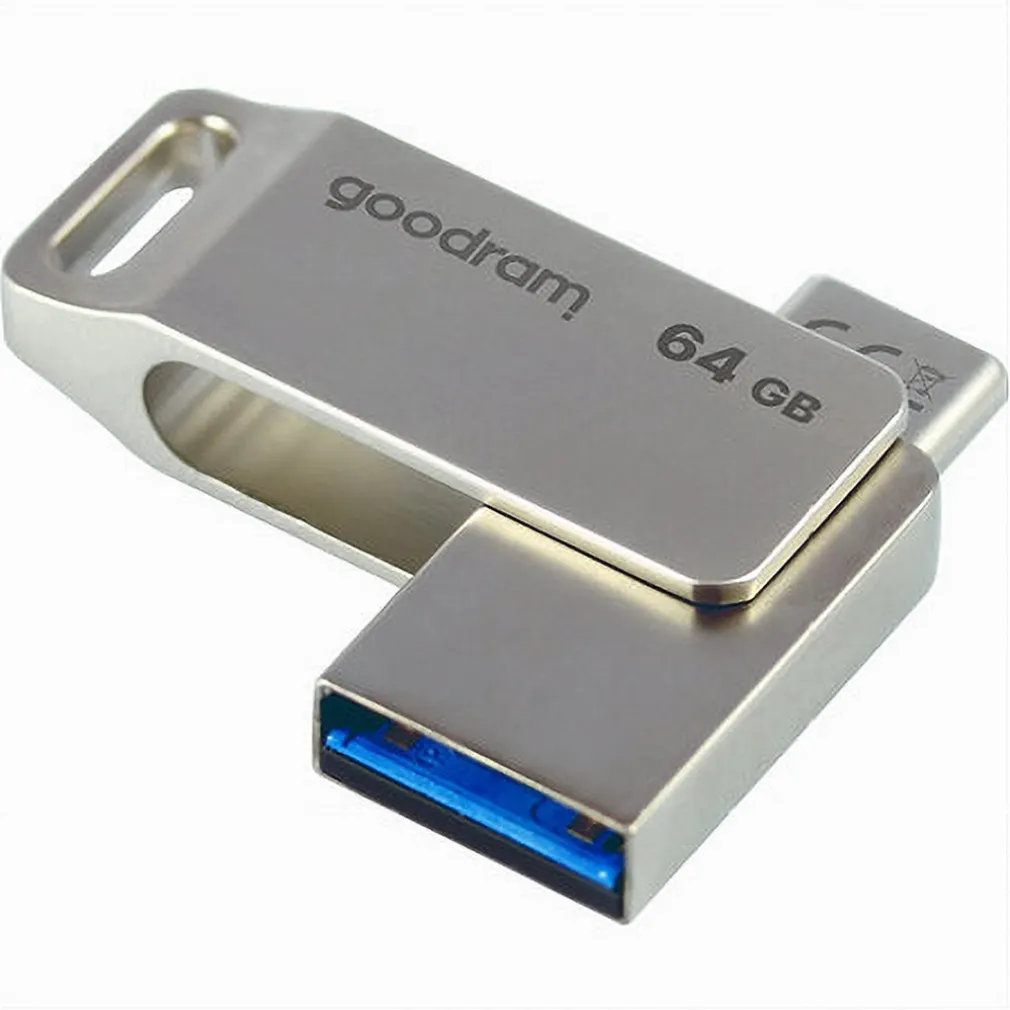 PEN DRIVE 64 GB USB 3.2 GEN 1 3.0 TYPE-A + USB TYPE C DUAL DRIVE OTG ODA3-64GB