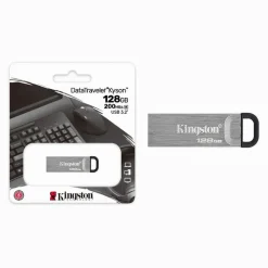 PENDRIVE KINGSTON USB 3.2 DATATRAVELER KYSON 128GB IN METALLO 200MB/S DTKN/128GB