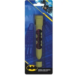 PENNA CON TORCIA GRAFICA BATMAN ACCESSORI PER SCUOLA REGALO FESTE BAMBINI 954916