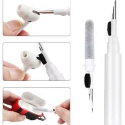 PENNA SPAZZOLA MULTIFUNZIONE PER LA PULIZIA DEGLI AURICOLARI BLUETOOTH AIRPODS