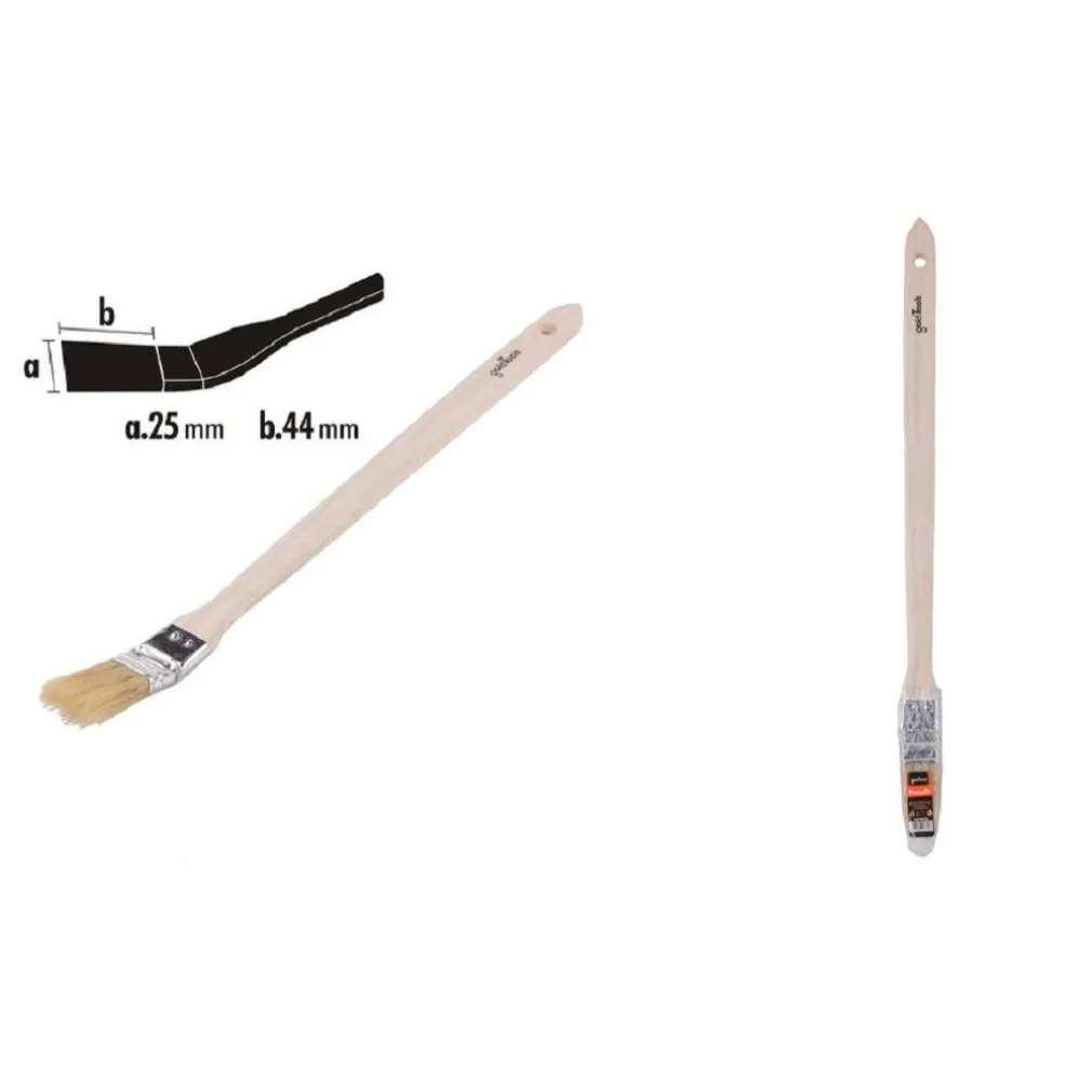 PENNELLO ANGOLARE PIATTA PER PITTURA RADIATORI TERMOSIFONE 25MM SETOLE 44MM 90301