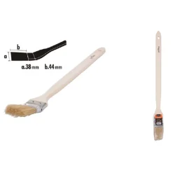 PENNELLO ANGOLARE PIATTA PER PITTURA RADIATORI TERMOSIFONE 38MM SETOLE 44MM 90302