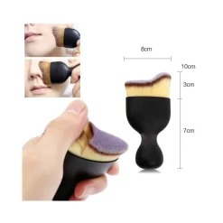 PENNELLO CURVO SETOLE FOLTE MORBIDE TRUCCO MAKE UP MINERALE CIPRIA FARD BLUSH