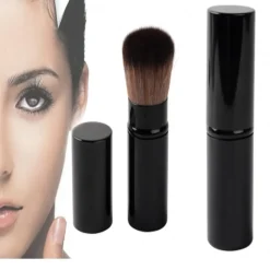 PENNELLO FARD ACCIAIO RICHIUDIBILE RETRAIBILE MORBIDO TRUCCO MAKEUP CIPRIA BLUSH