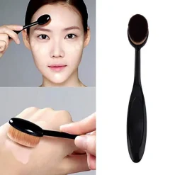 PENNELLO OVALE SPAZZOLA CURVE VISO PROFESSIONALE FARD FONDOTINTA CORRETTORE