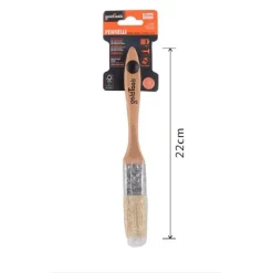 PENNELLO PIATTO 22 CM CON MANICO IN LEGNO SETOLE MORBIDE PITTURA VERNICE 90202